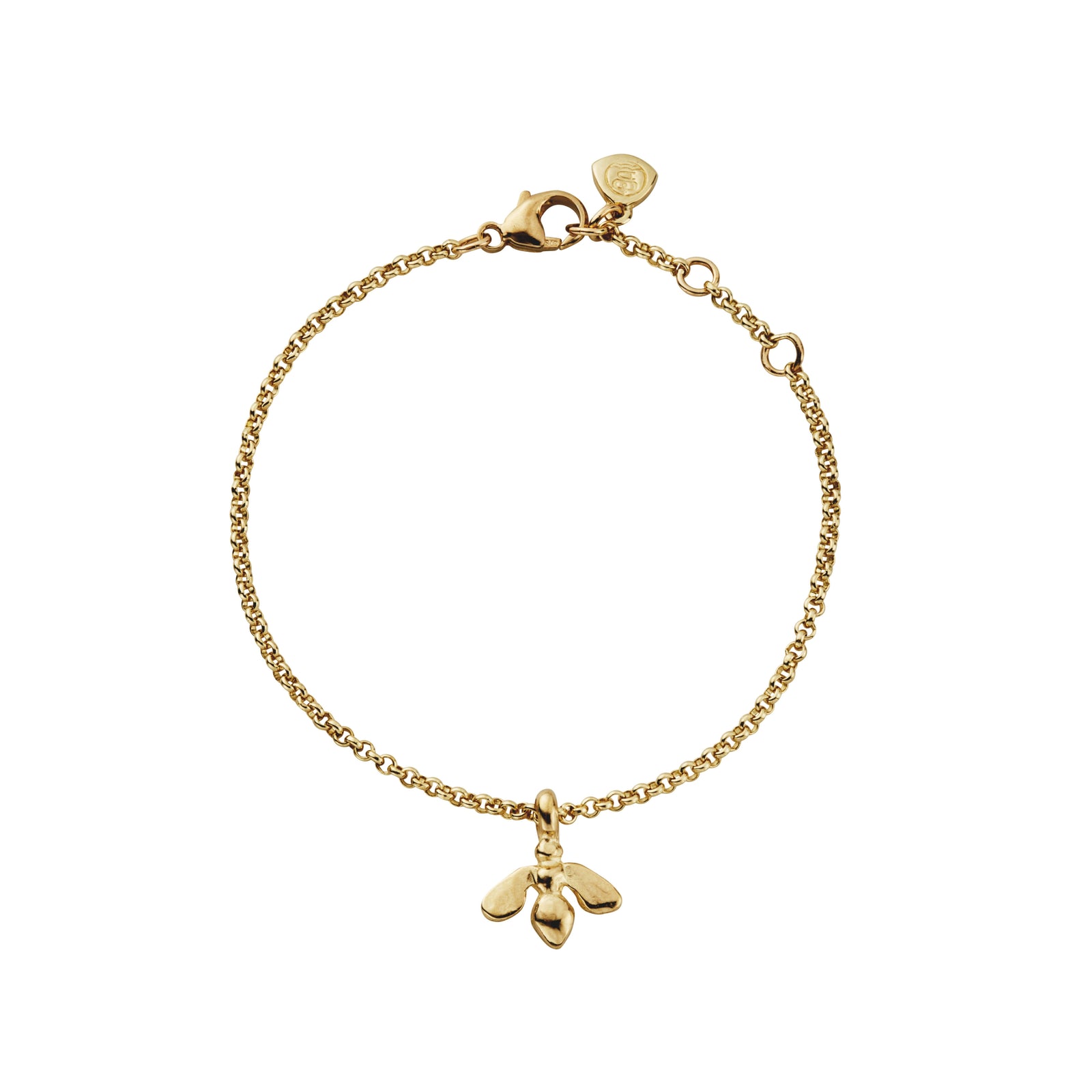 Gold Mini Honey Bee Chain Bracelet