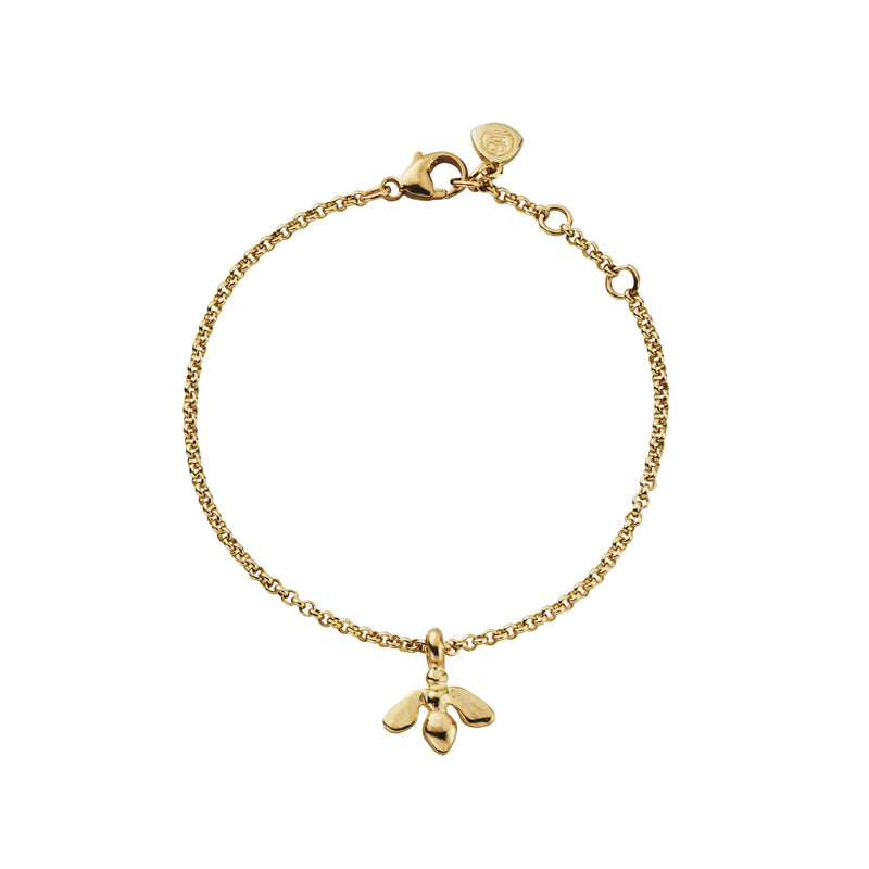 Gold Mini Honey Bee Chain Bracelet