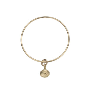 Gold Mini Shell Bangle