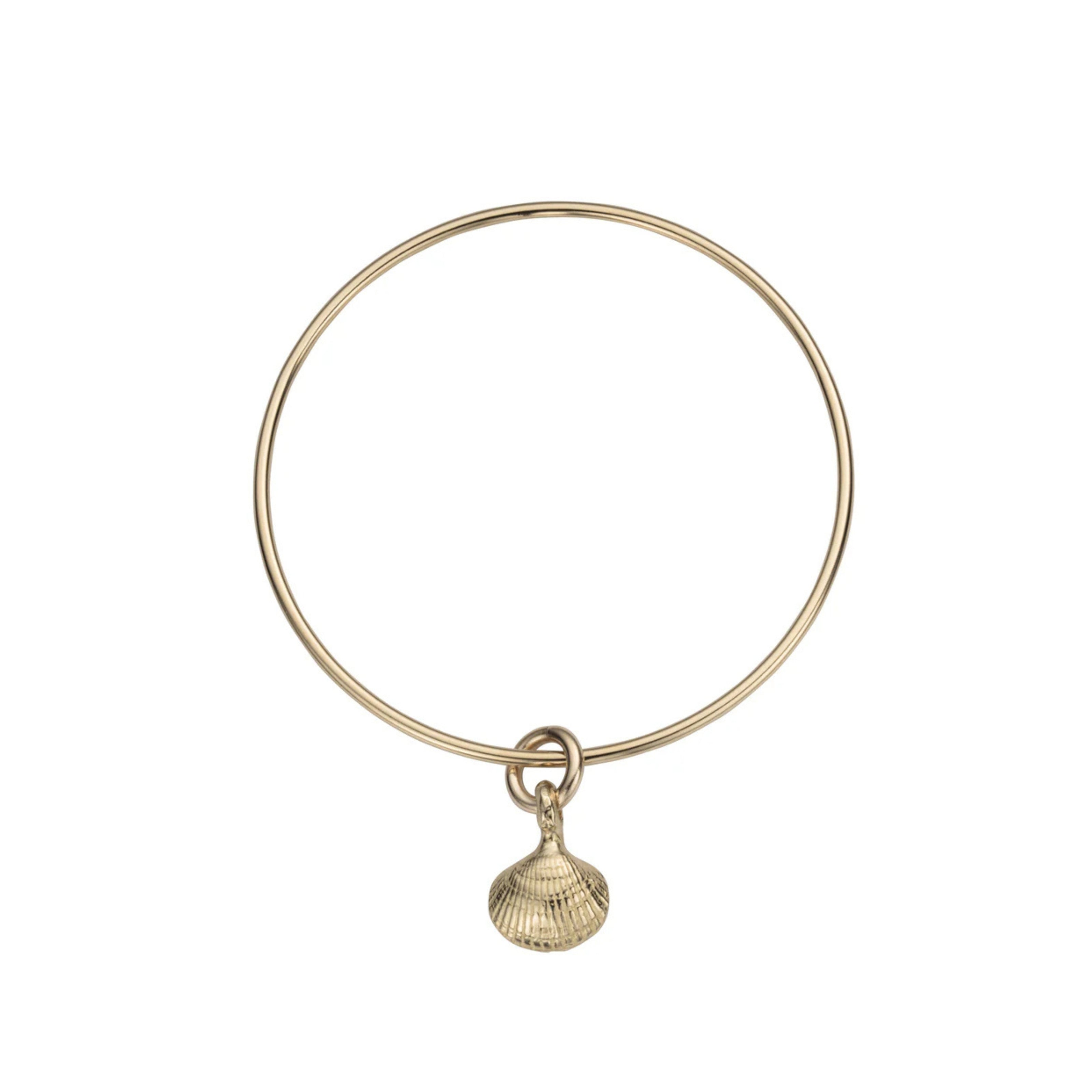 Gold Mini Shell Bangle
