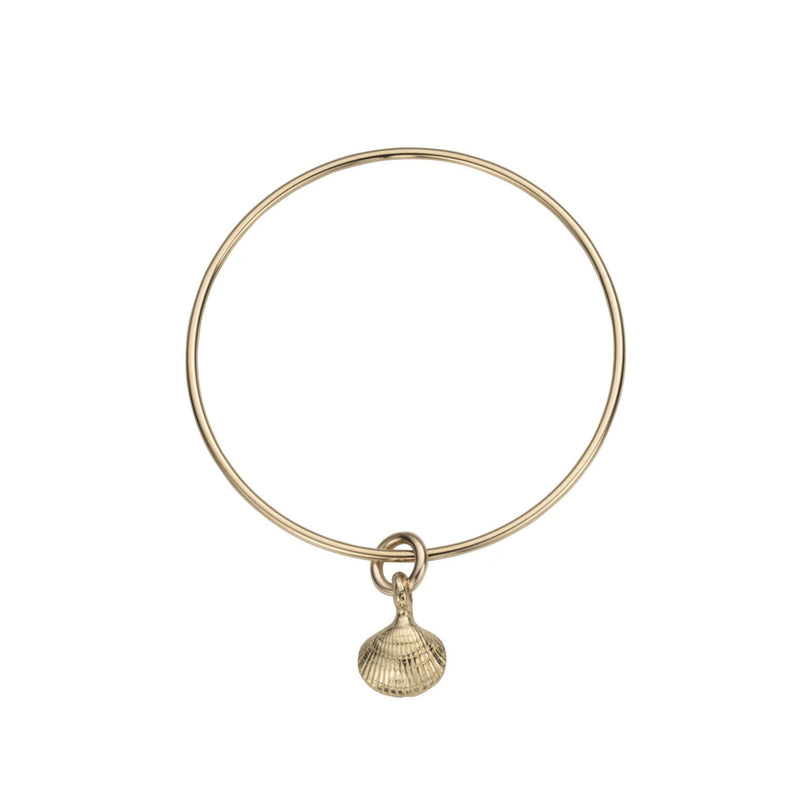 Gold Mini Shell Bangle
