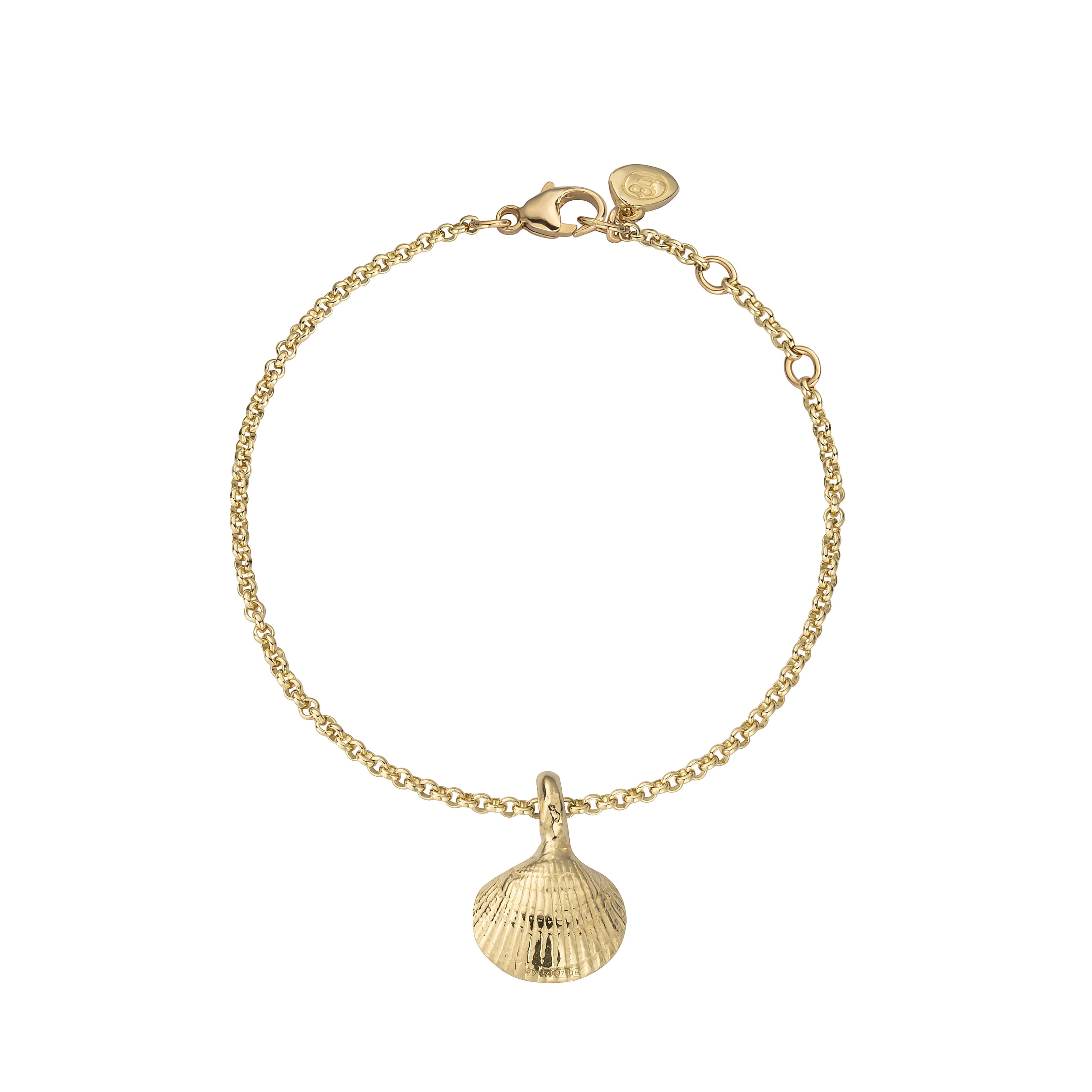 Gold Mini Shell Chain Bracelet