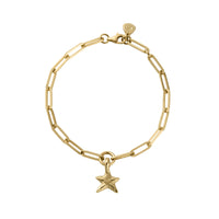 Gold Mini Star Trace Chain Bracelet