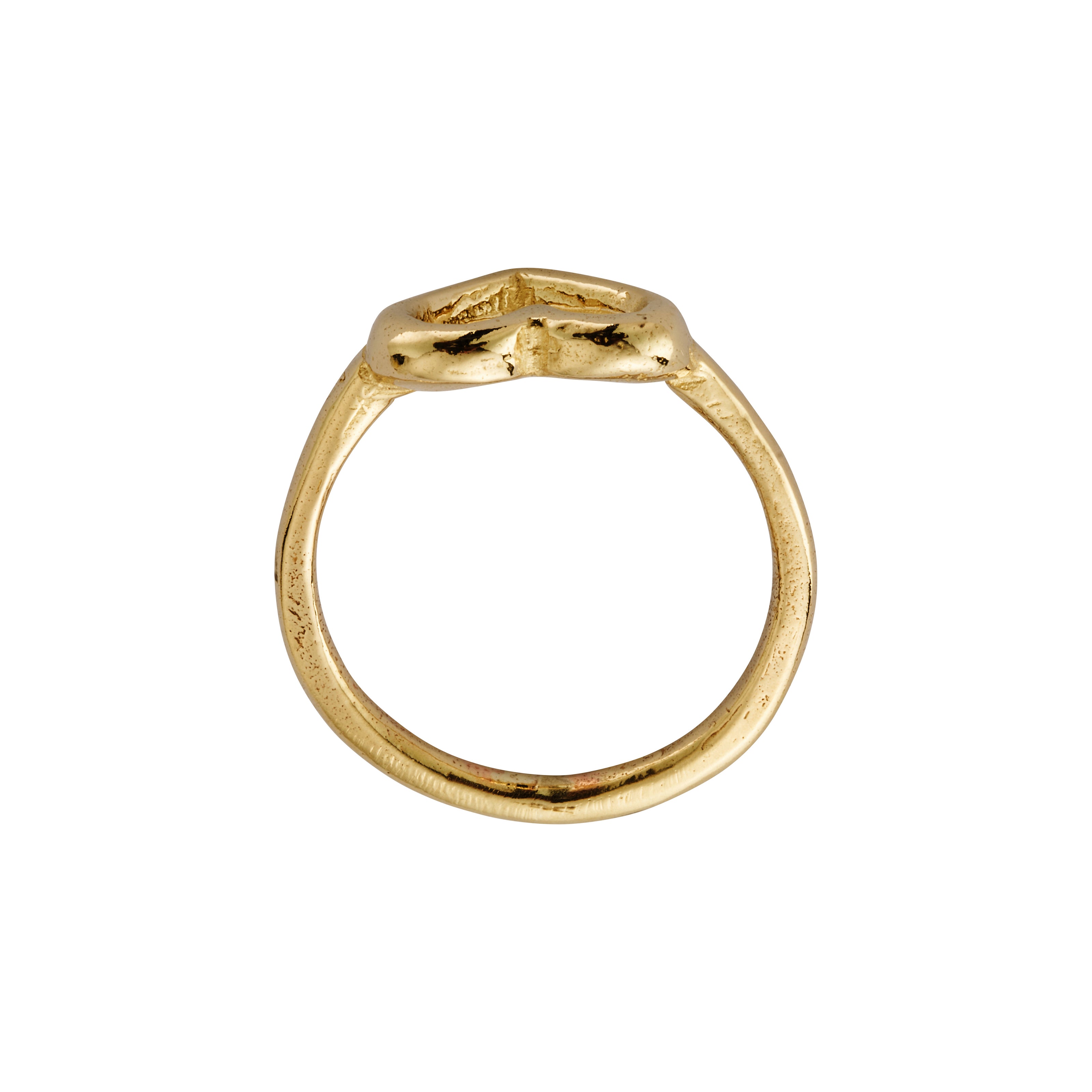 Gold Open Heart Ring