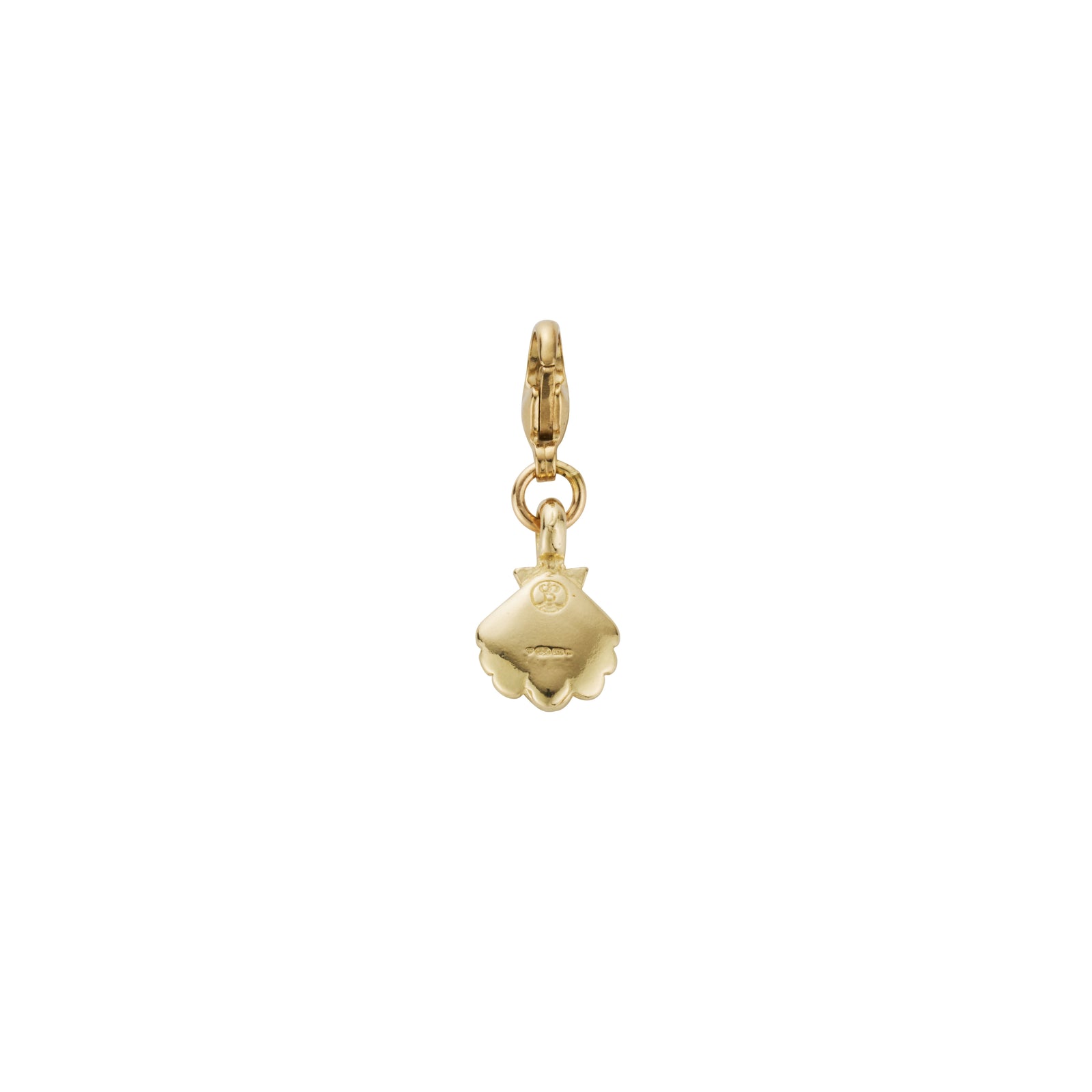 Gold Mini Scallop Shell Lobster Charm