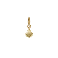Gold Mini Scallop Shell Lobster Charm