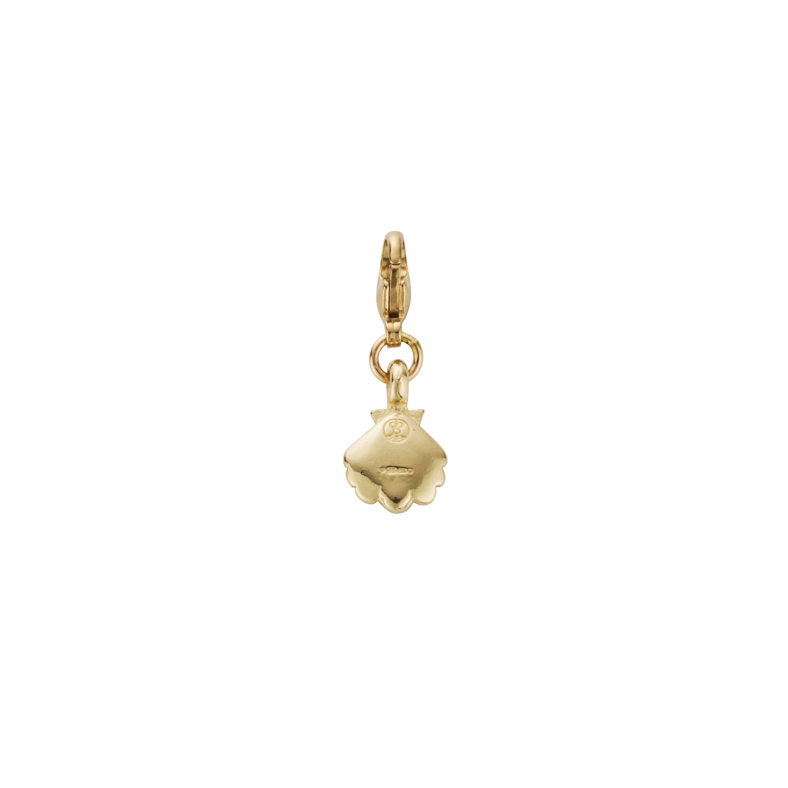 Gold Mini Scallop Shell Lobster Charm