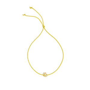Gold Sunshine Cord Bracelet