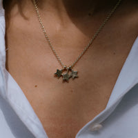 Gold Trio Guiding Star Necklace