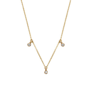 Gold Trio Diamond Necklace