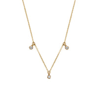 Gold Trio Diamond Necklace