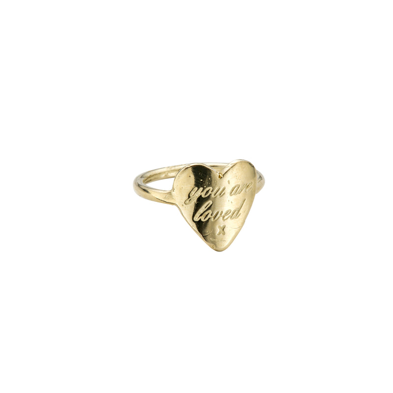 Gold You Are Loved Ring