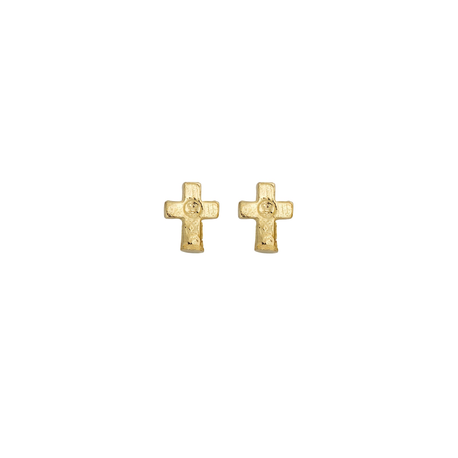 Gold Little Cross Ear Stud