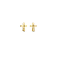 Gold Little Cross Ear Stud