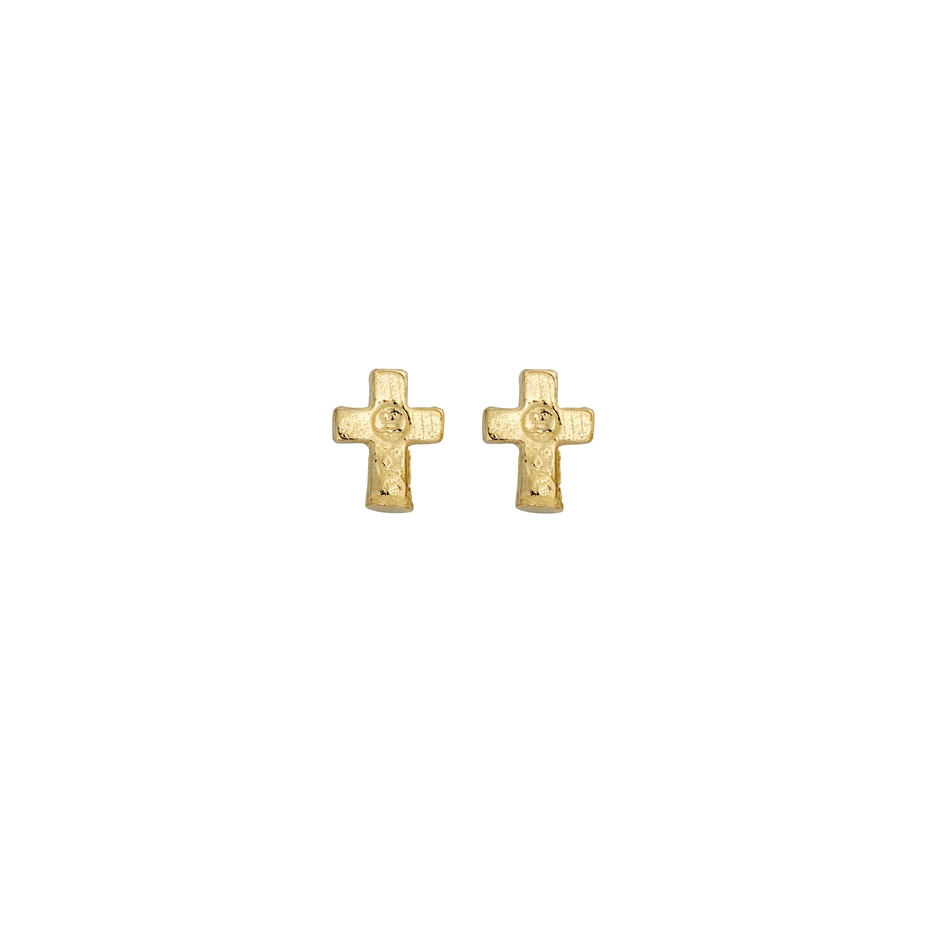 Gold Little Cross Ear Stud