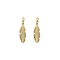 Gold Baby Feather Earring Charms