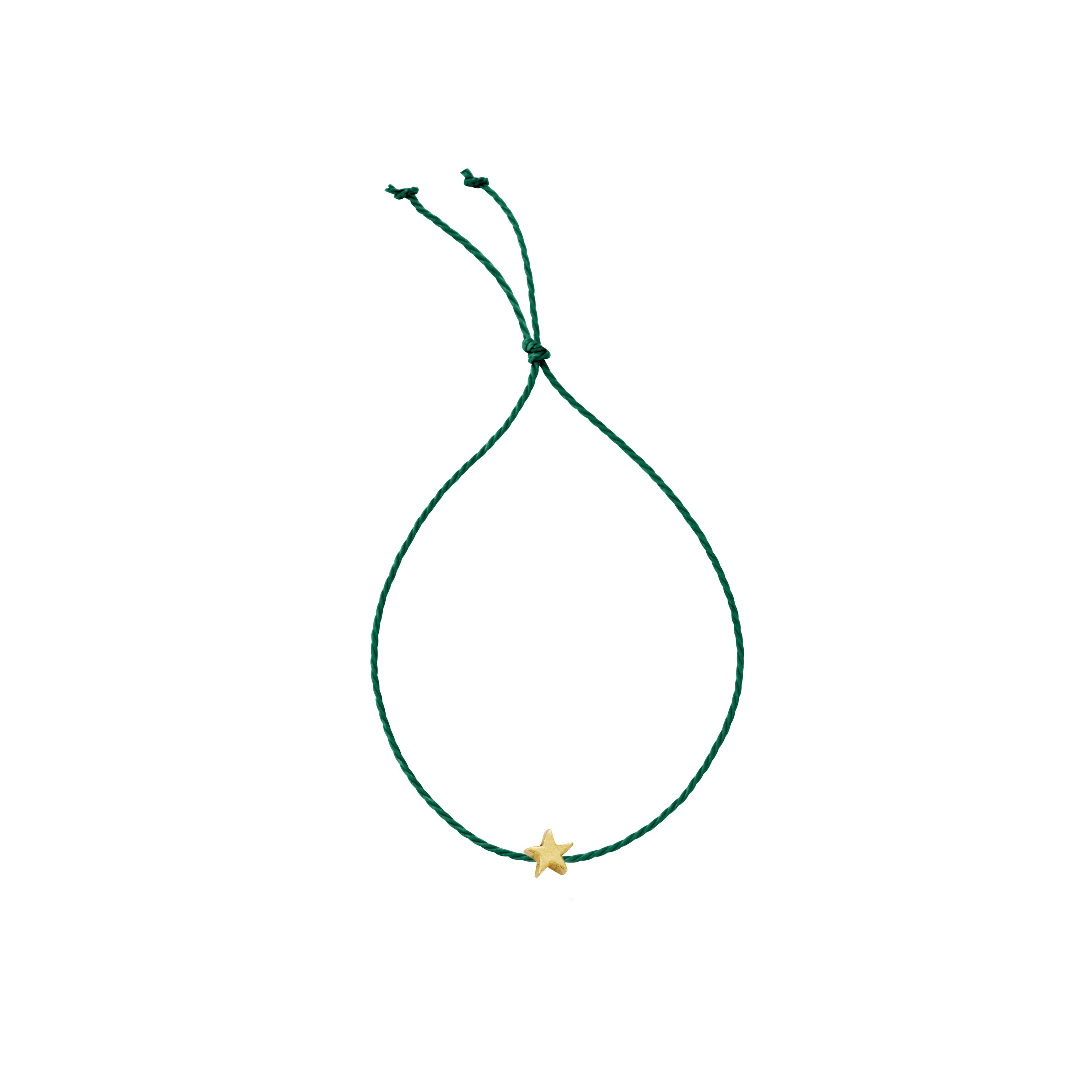 Gold Tiny Star Cord Bracelet