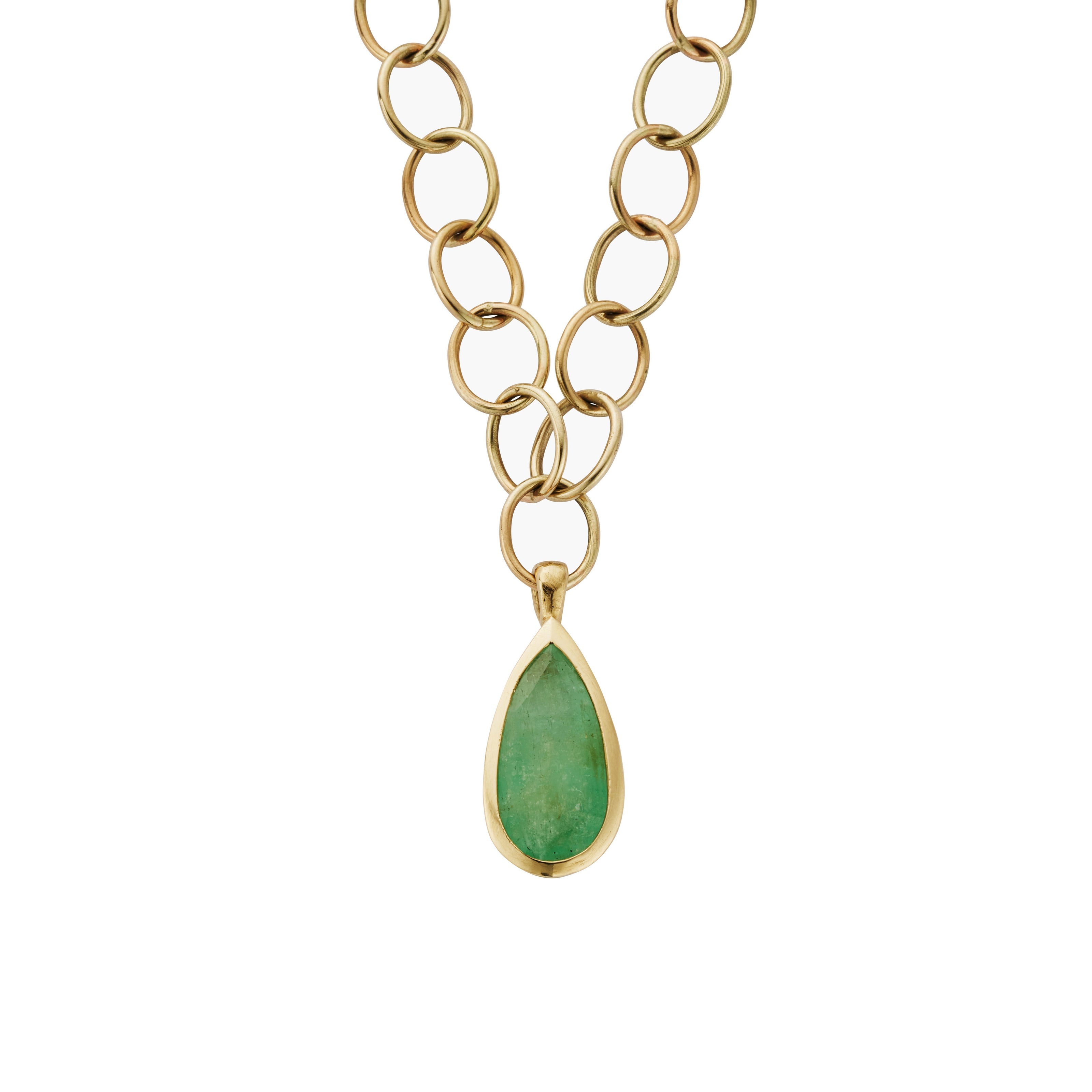 HARITA Gold Emerald Necklace