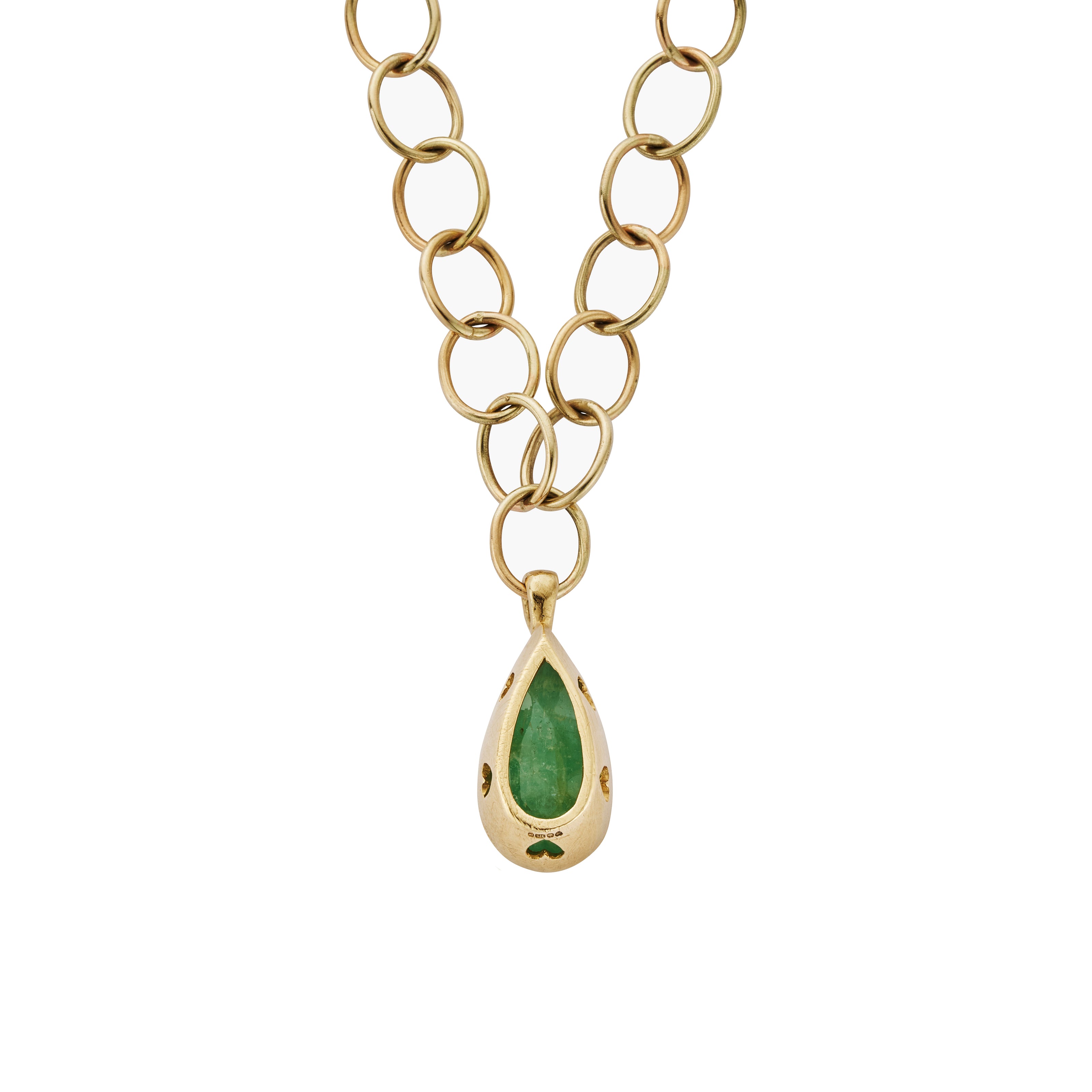 HARITA Gold Emerald Necklace