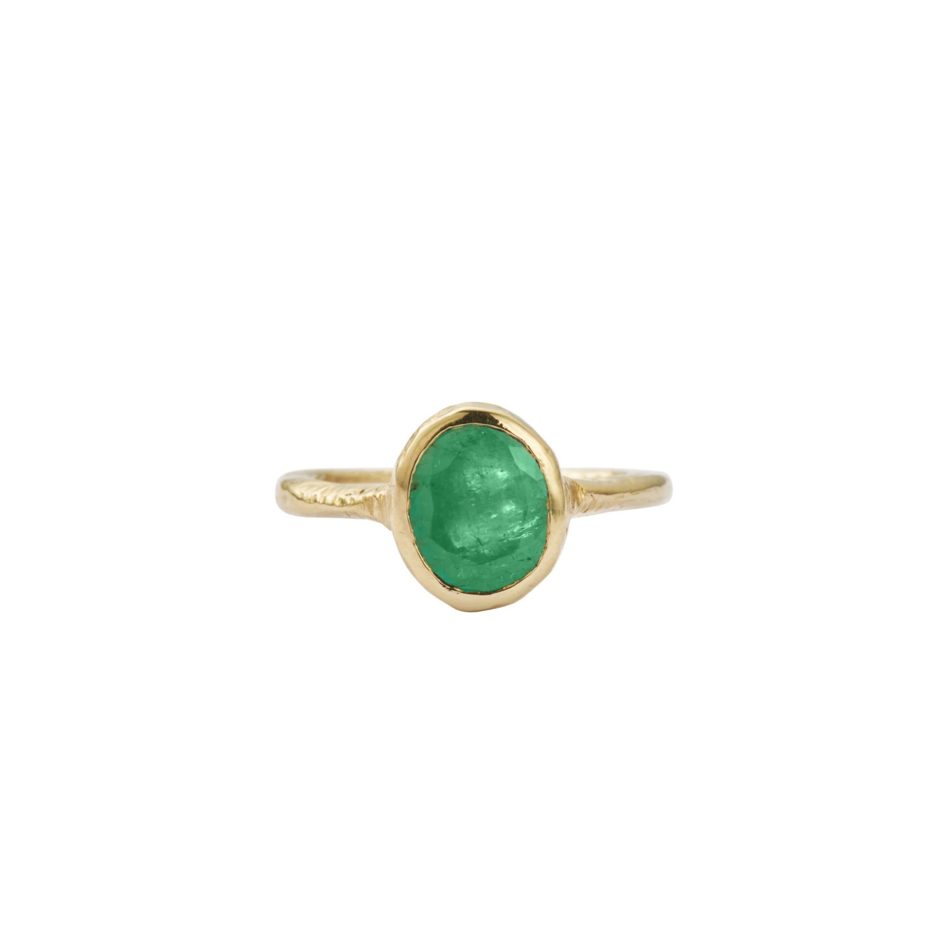 HARMONIA Gold Emerald Ring