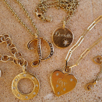 Gold Diamond Midnight Moon Necklace