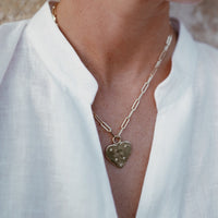 Gold 'Starry Night' Keeper's Heart Trace Chain Necklace