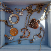 Gold Diamond Midnight Moon Necklace