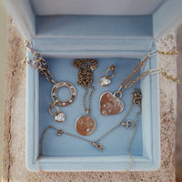 Gold Diamond Midnight Moon Necklace