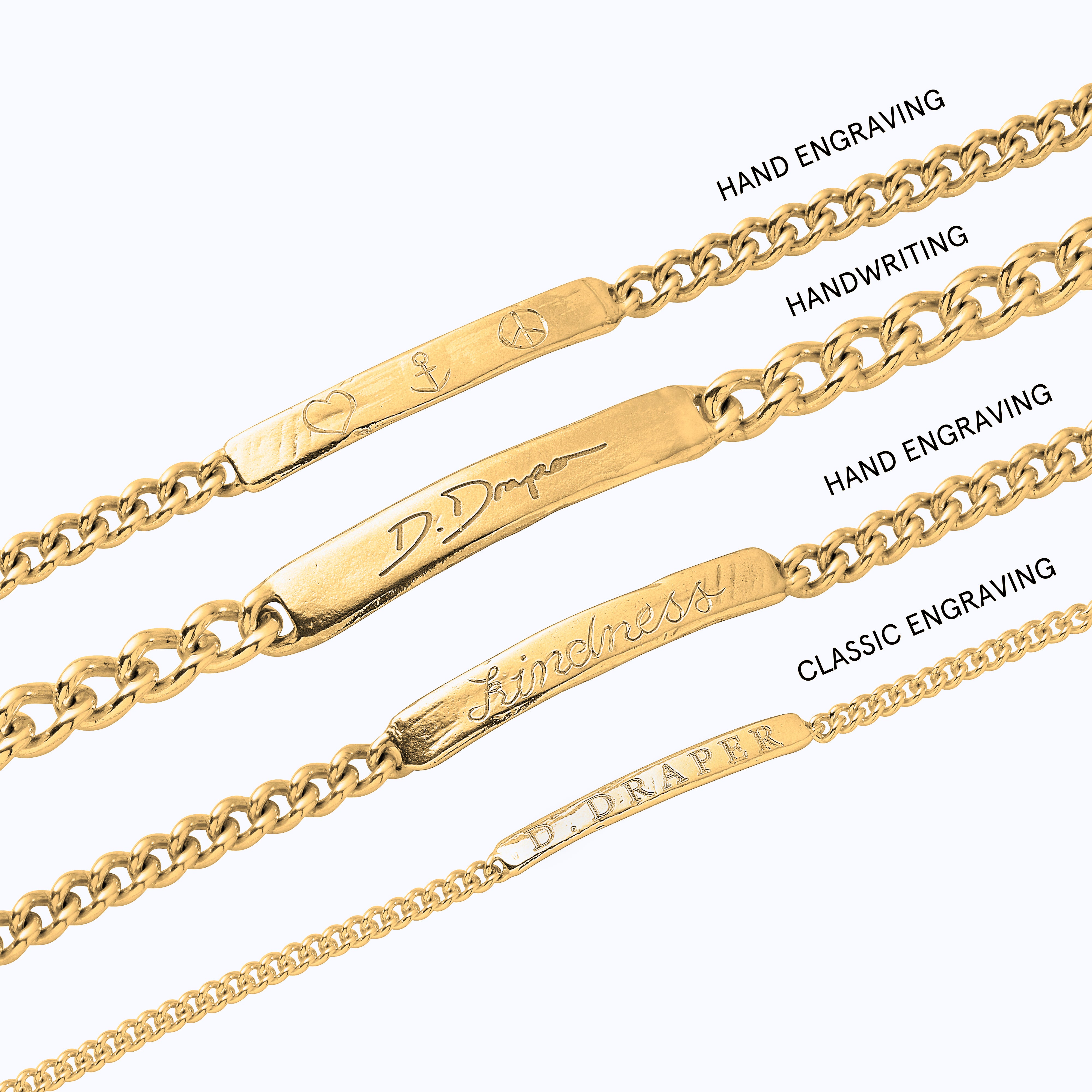 Gold Small ID Bracelet – Daniella Draper