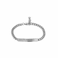 Silver Medium ID Bracelet with Handwriting