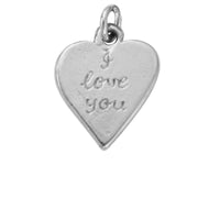 Silver Love Token Charms