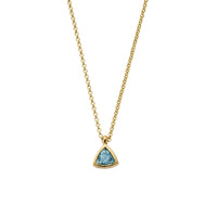 JORA Gold Zimbaqua Aquamarine Necklace