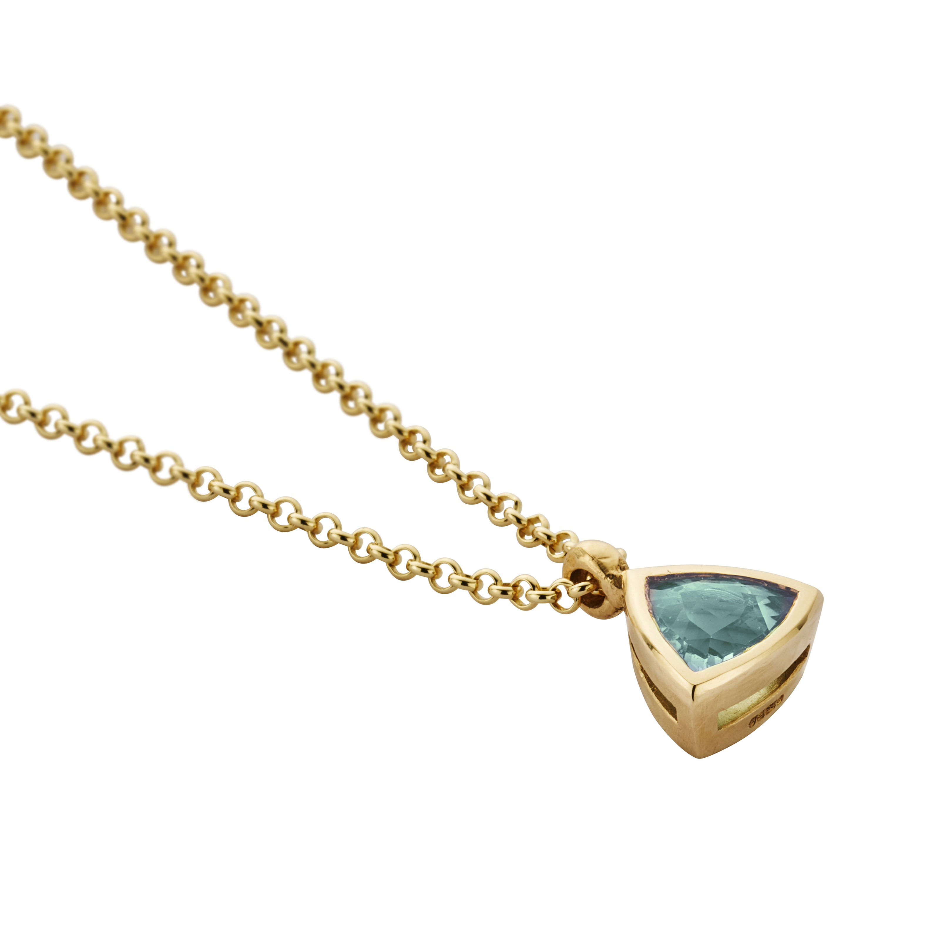 JORA Gold Zimbaqua Aquamarine Necklace