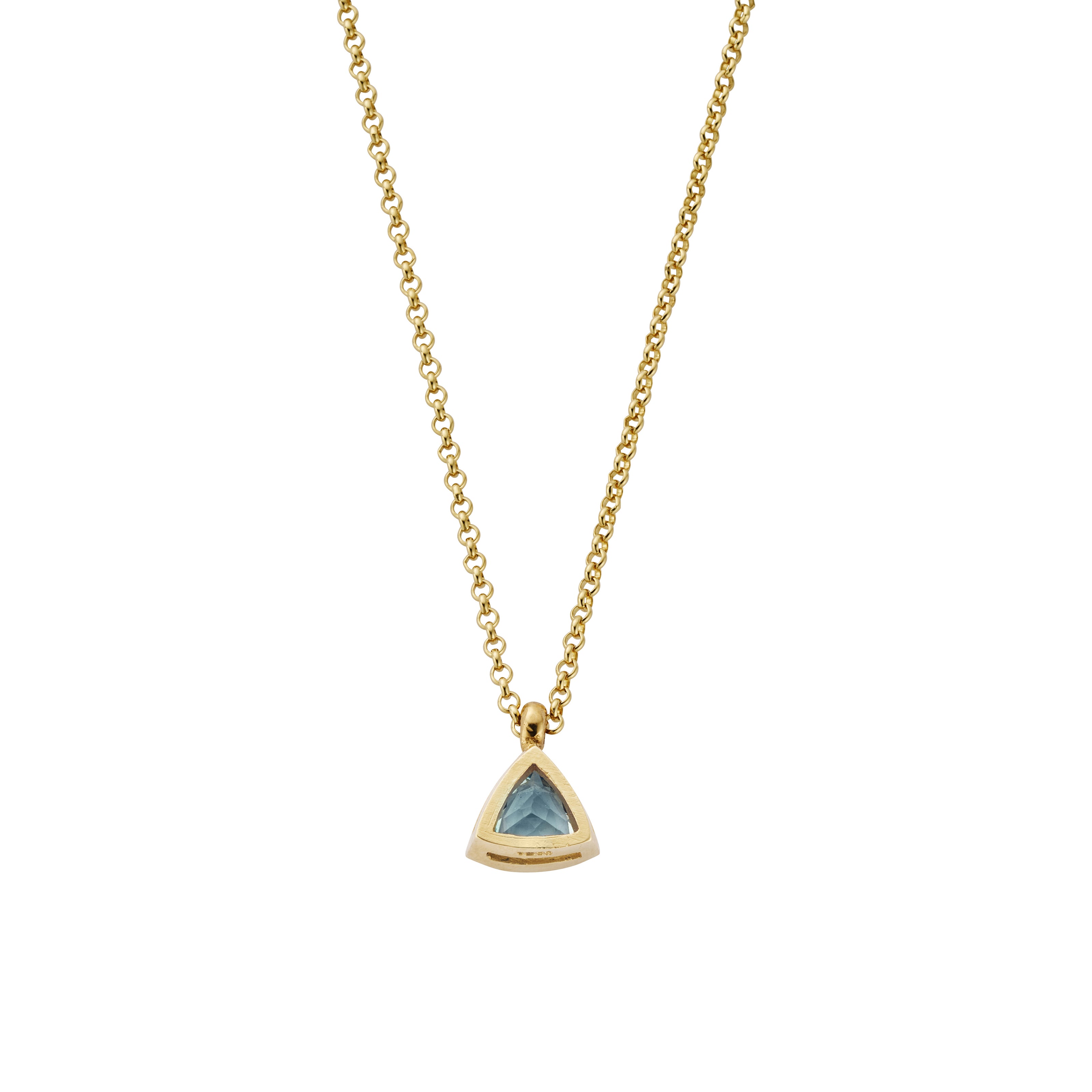 JORA Gold Zimbaqua Aquamarine Necklace