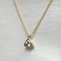 JORA Gold Zimbaqua Aquamarine Necklace