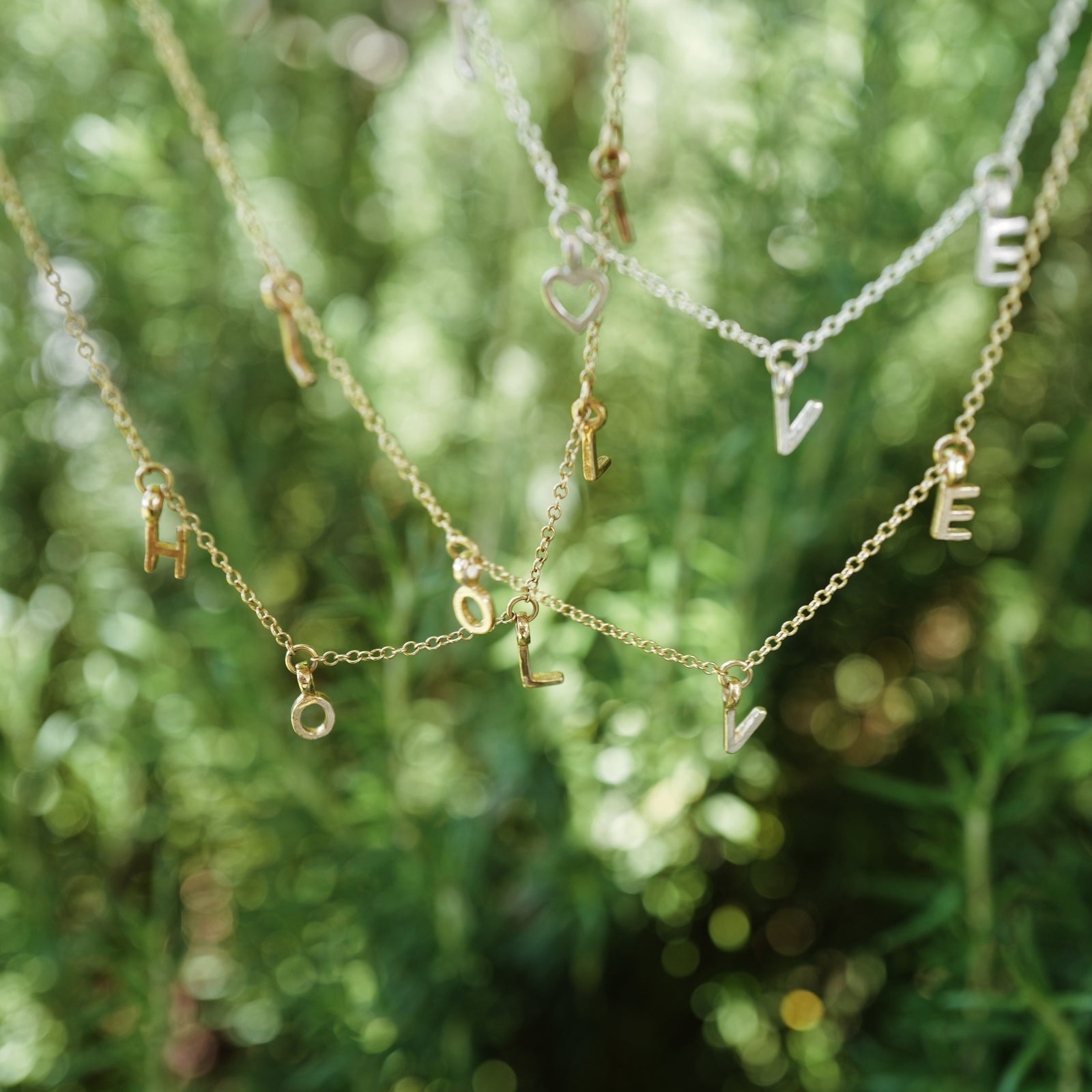 Gold Fixed Alphabet Necklace