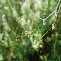 Gold Fixed Alphabet Necklace