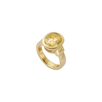 KALINDA Gold Yellow Sapphire & Diamond Ring