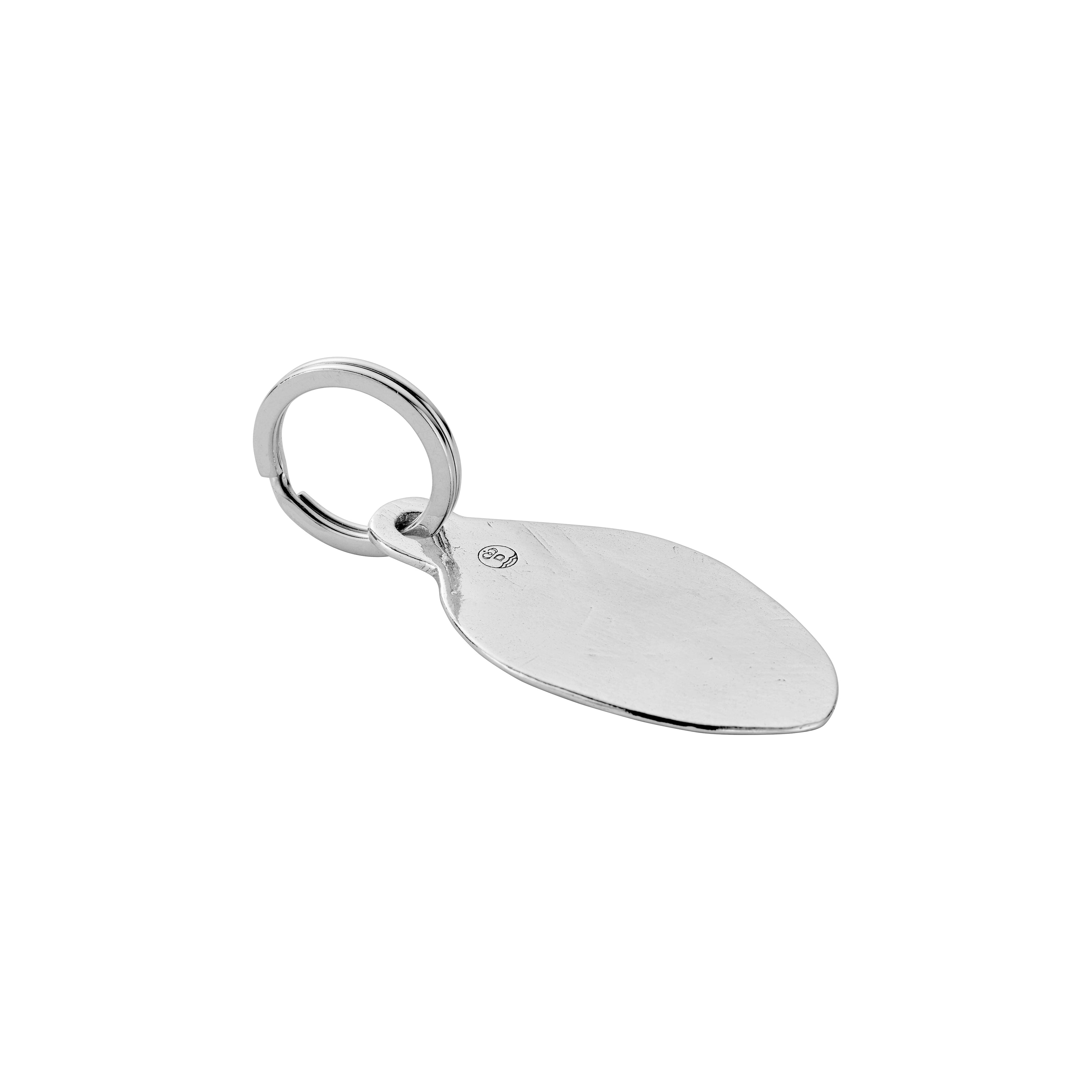 Silver Signature Keyring with Handwriting