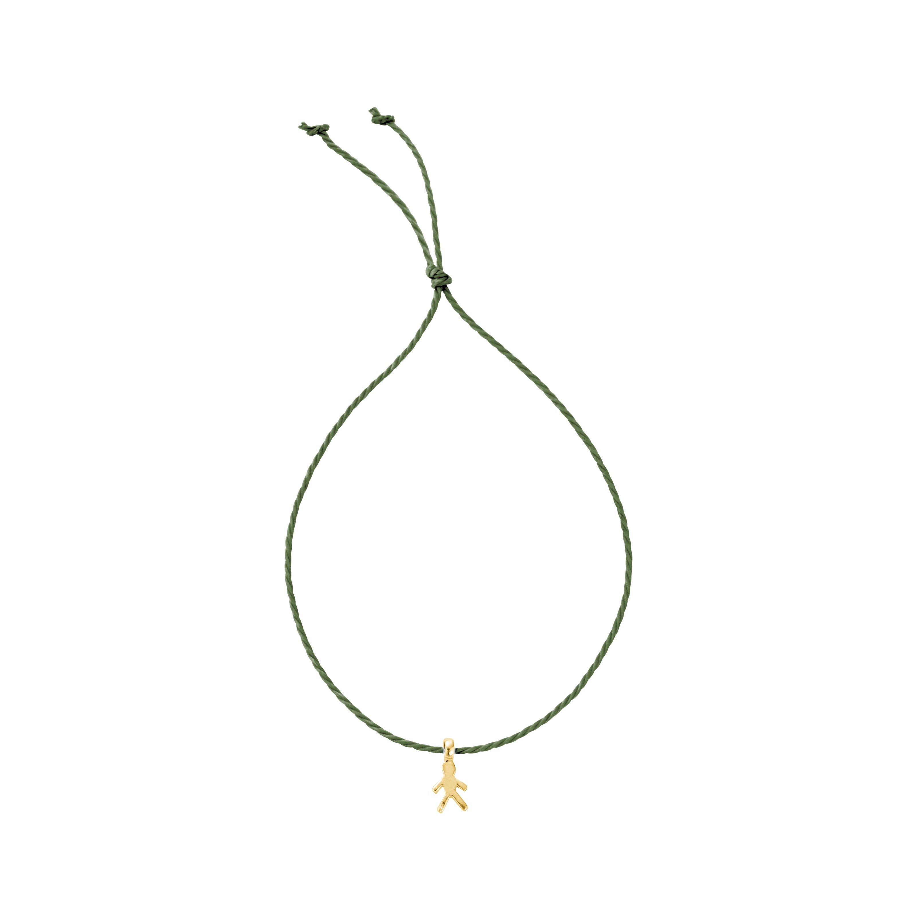 Gold Little Boy Cord Bracelet