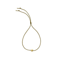 Gold Tiny Star Cord Bracelet