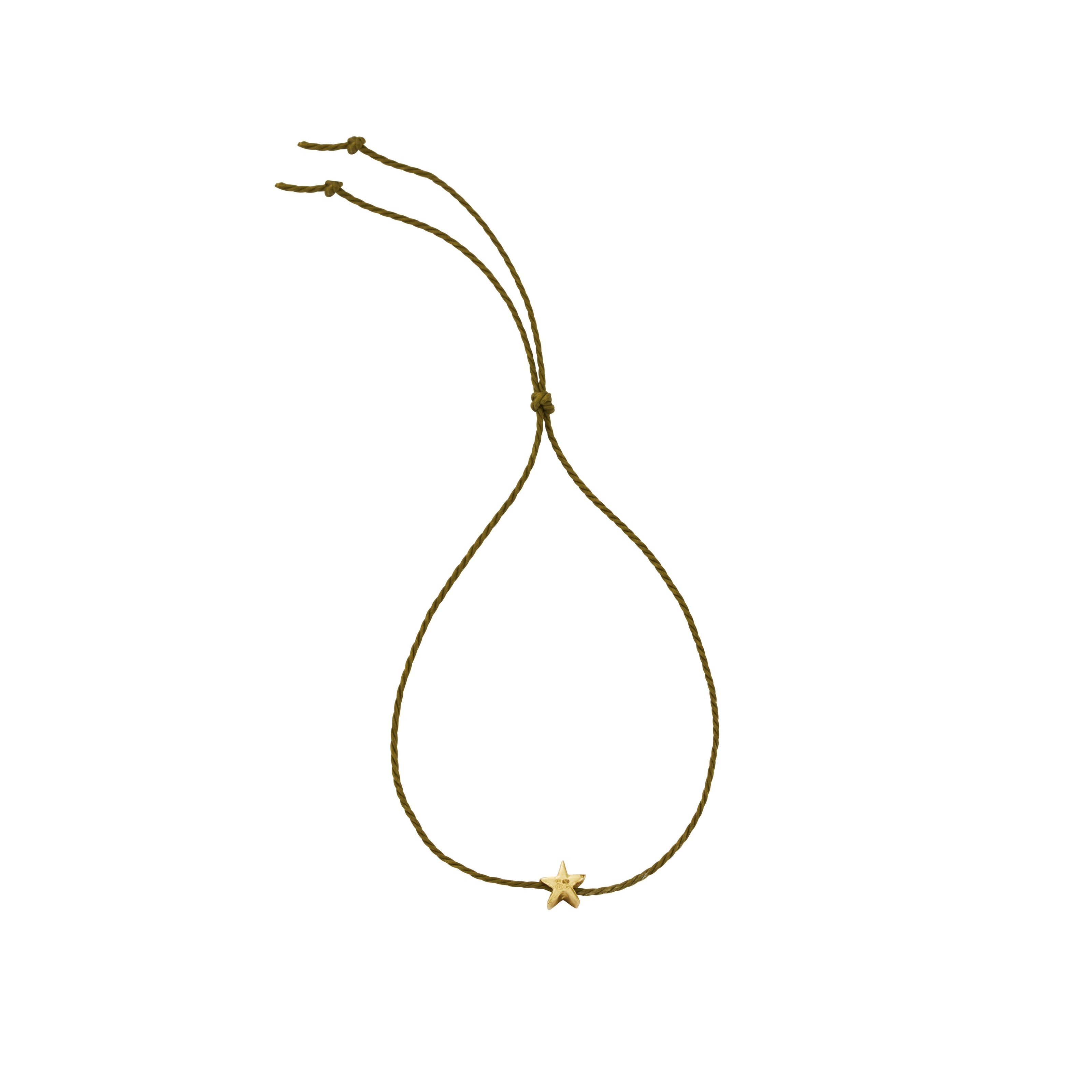 Gold Tiny Star Cord Bracelet