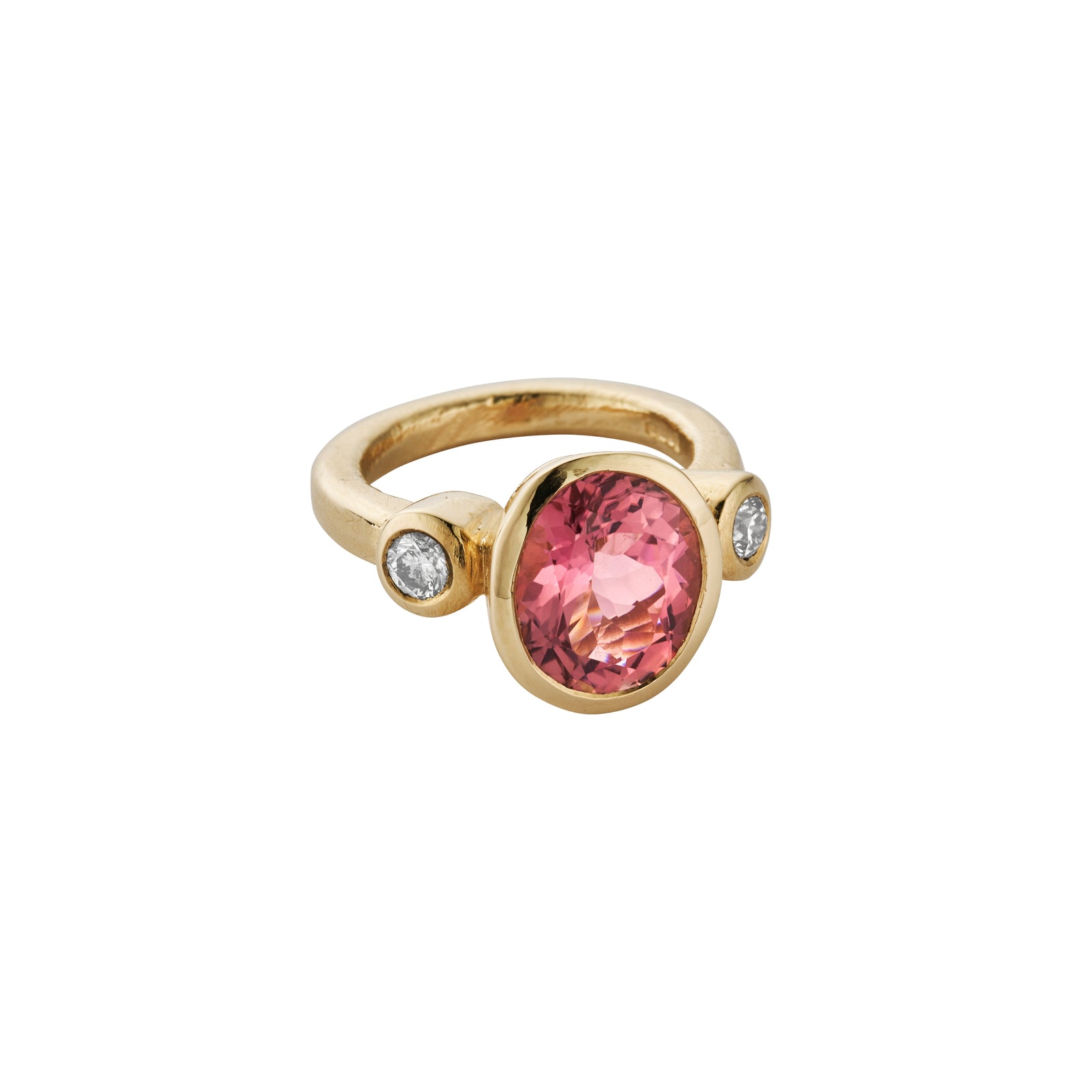 LALITA Gold Pink Tourmaline & Diamond Ring