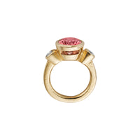 LALITA Gold Pink Tourmaline & Diamond Ring