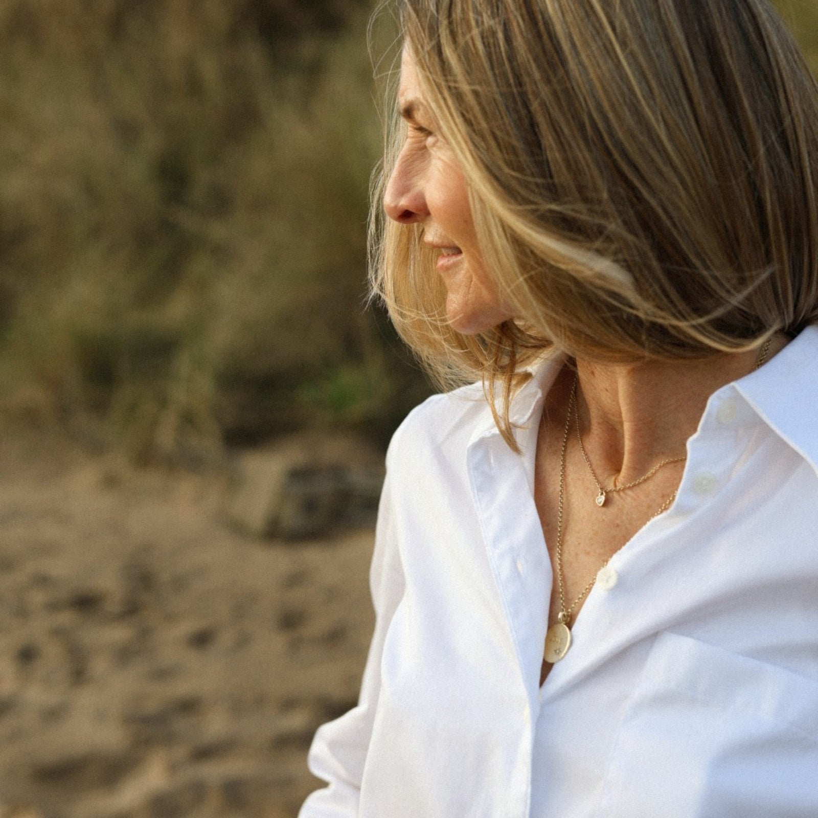 LIBI Gold Diamond Heart Necklace