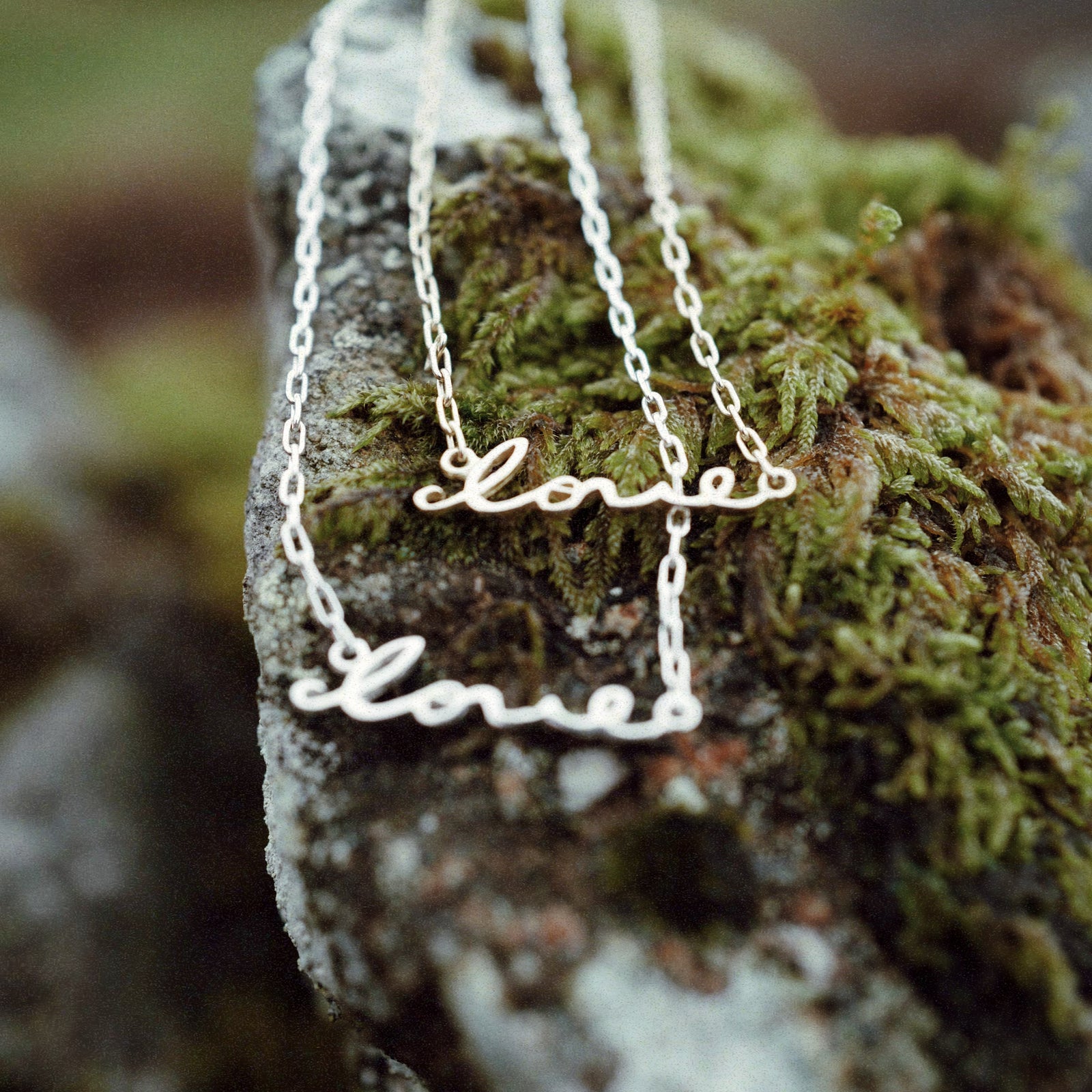 Silver 'Love' Affirmation Necklace