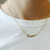 Gold 'Hope' Affirmation Necklace