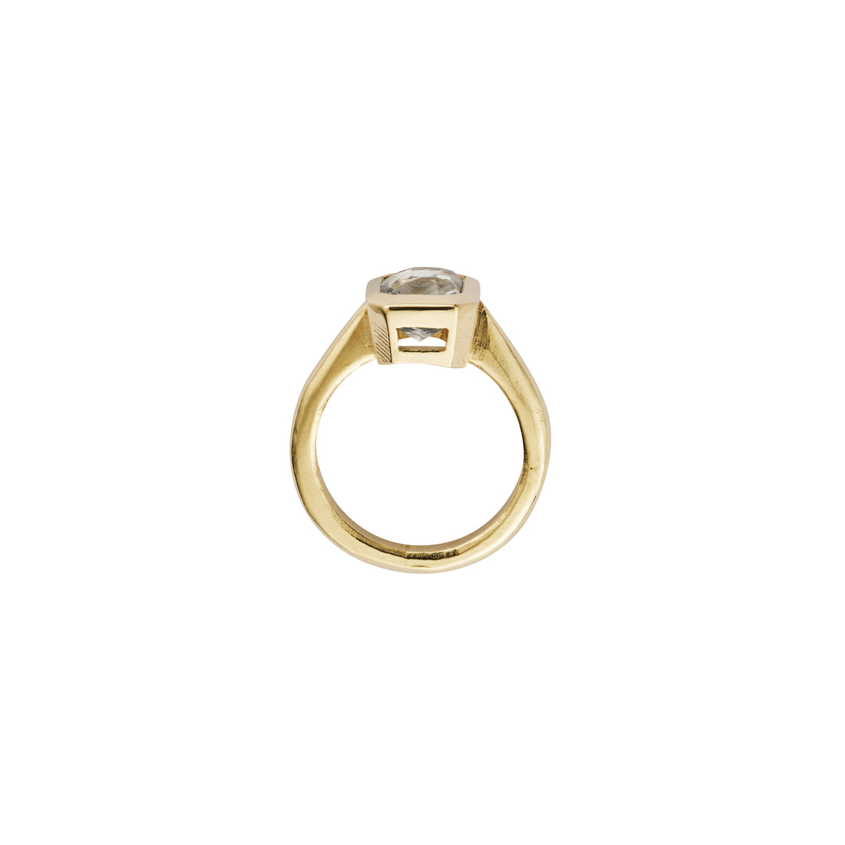 LUMIRA Gold White Sapphire Ring