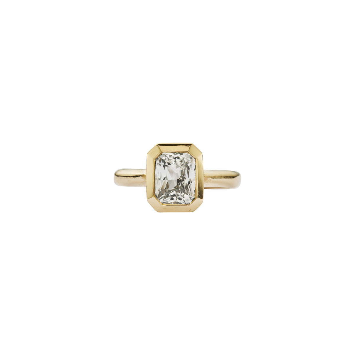 LUMIRA Gold White Sapphire Ring