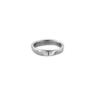 Ladies' 18ct White Gold Midi Posey Ring